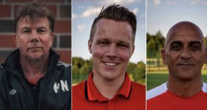 Drei für Fleestedt: Das Trainerteam Heiko Nowek – Sören Beckedorf – Joseph Siboni. Foto: TuS Fleestedt