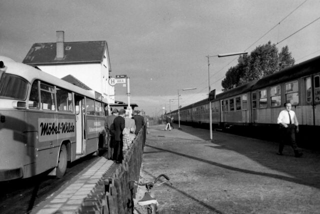 Der (alte) Bahnhof Maschen in den späten 1960er Jahren. Foto: Gemeindearchiv Seevetal