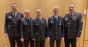 Andreas Brauel, Sven Tobaben, Peter Schween, Jan Thorns, Rainer Wendt. Foto: Jochen Sievers