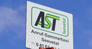 Haltestellenschild des AST Seevetal. Foto: Gemeinde Seevetal