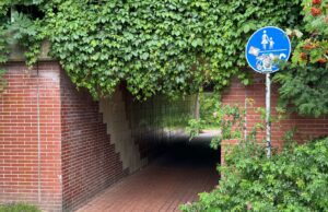 Der Tunnel für Fußgänger und Fahrradfahrer an der Bürgermeister-Heitmann-Straße in Meckelfeld hat eine neue Beleuchtung bekommen. Foto: Hamann