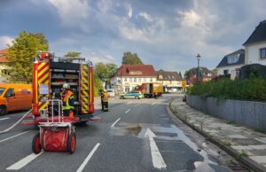 Die Feuerwehr Hittfeld am Einsatzort. Foto: : A. Feldtmann, Pressesprecher FF Hittfeld